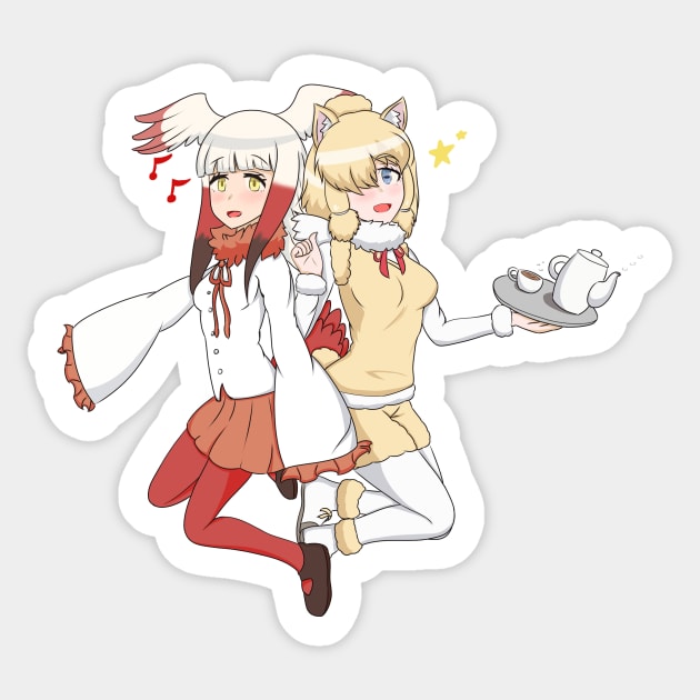 Alpaca and Toki Sticker by MakiRoll